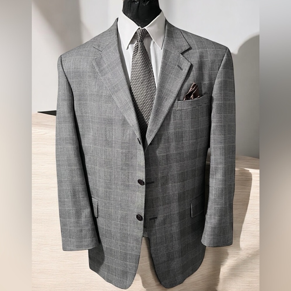 Nautica Gray Checkered Sport Coat☑️VEN02